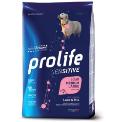 Prolife Sensitive Dog Adult Medium/Large - Agnello e Riso - 2,5 kg