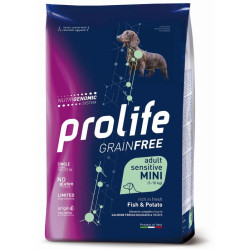 Prolife GrainFree Sensitive Dog Adult Mini - Pesce e Patate - 7 kg