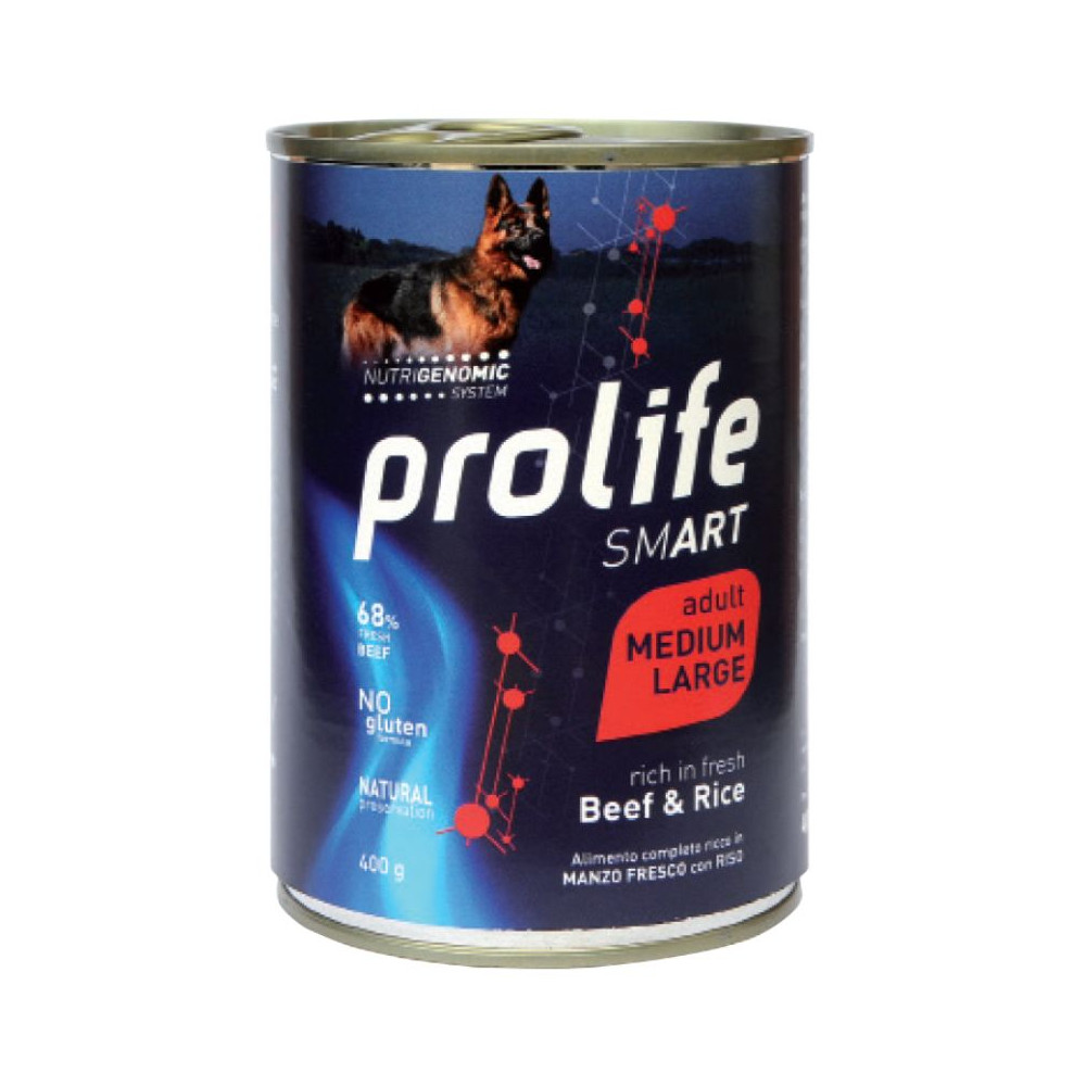 Prolife Smart Dog Adult Medium/Large - Manzo e Riso - 400 g