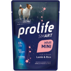 Prolife Smart Dog Adult Mini - Agnello e Riso - 100 g