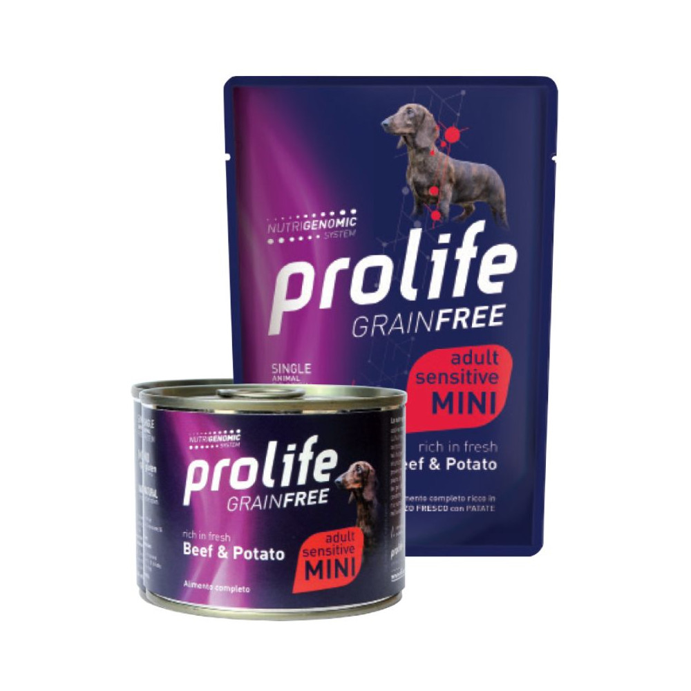 Prolife GrainFree Sensitive Dog Adult Mini - Manzo e Patate - 100 g