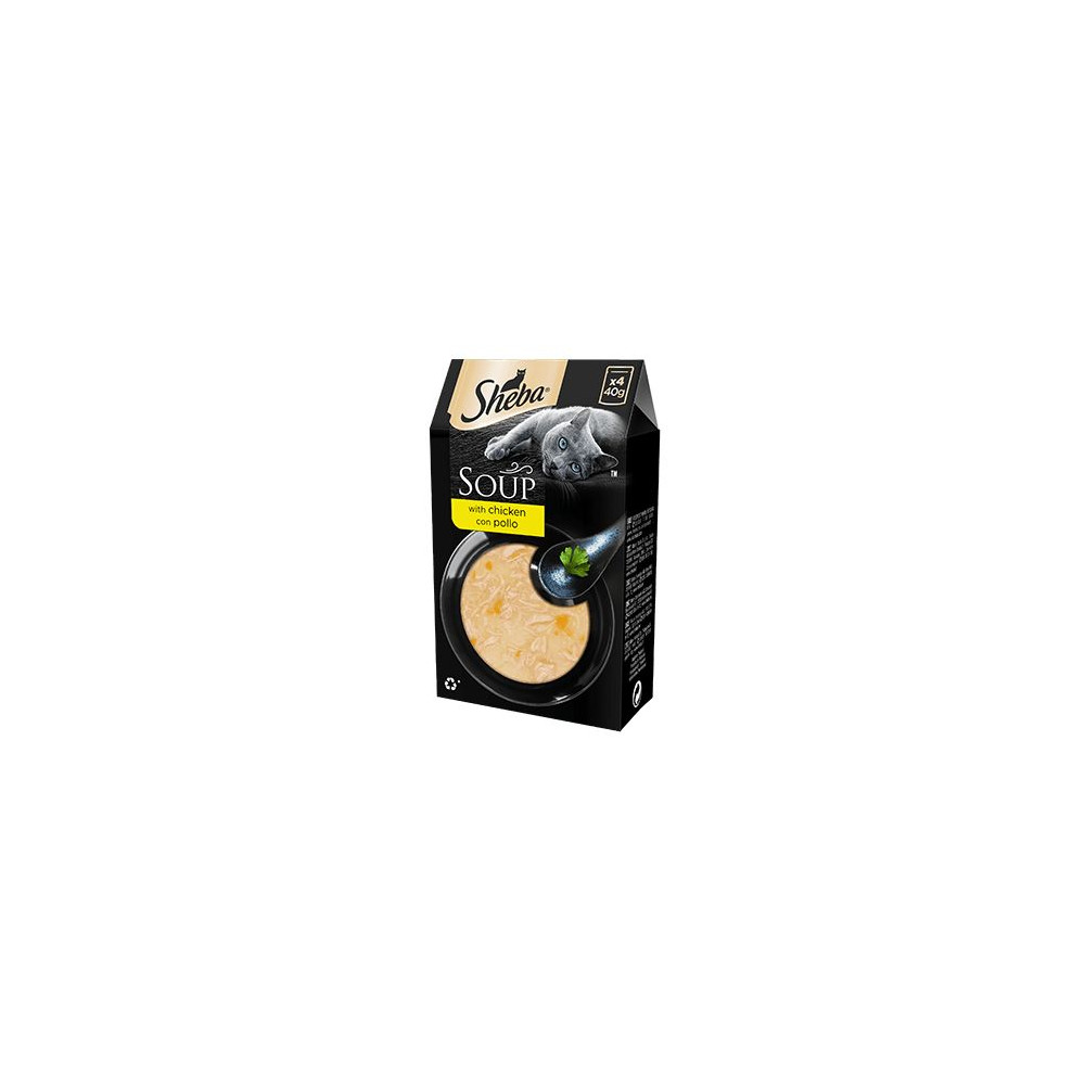 Sheba Soup Cat Adult - Pollo - 4 x 40 g