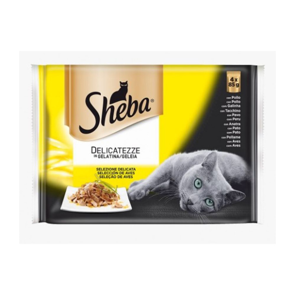 Sheba Delicatezza in Gelatina Cat Adult - Selezione Delicata - 4 x 85 g