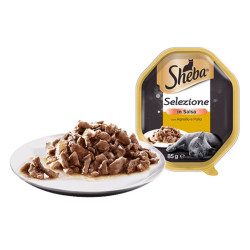 Sheba Selezione in Salsa Cat Adult - Agnello e Pollo - 85 g