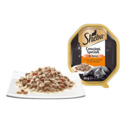 Sheba Creazioni Speciali in Salsa Cat Adult - Tacchino e Verdure in Salsa Delicata - 85 g