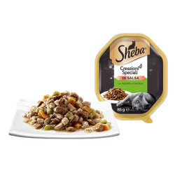 Sheba Creazioni Speciali in Salsa Cat Adult - Agnello e Verdure in Salsa Delicata - 85 g