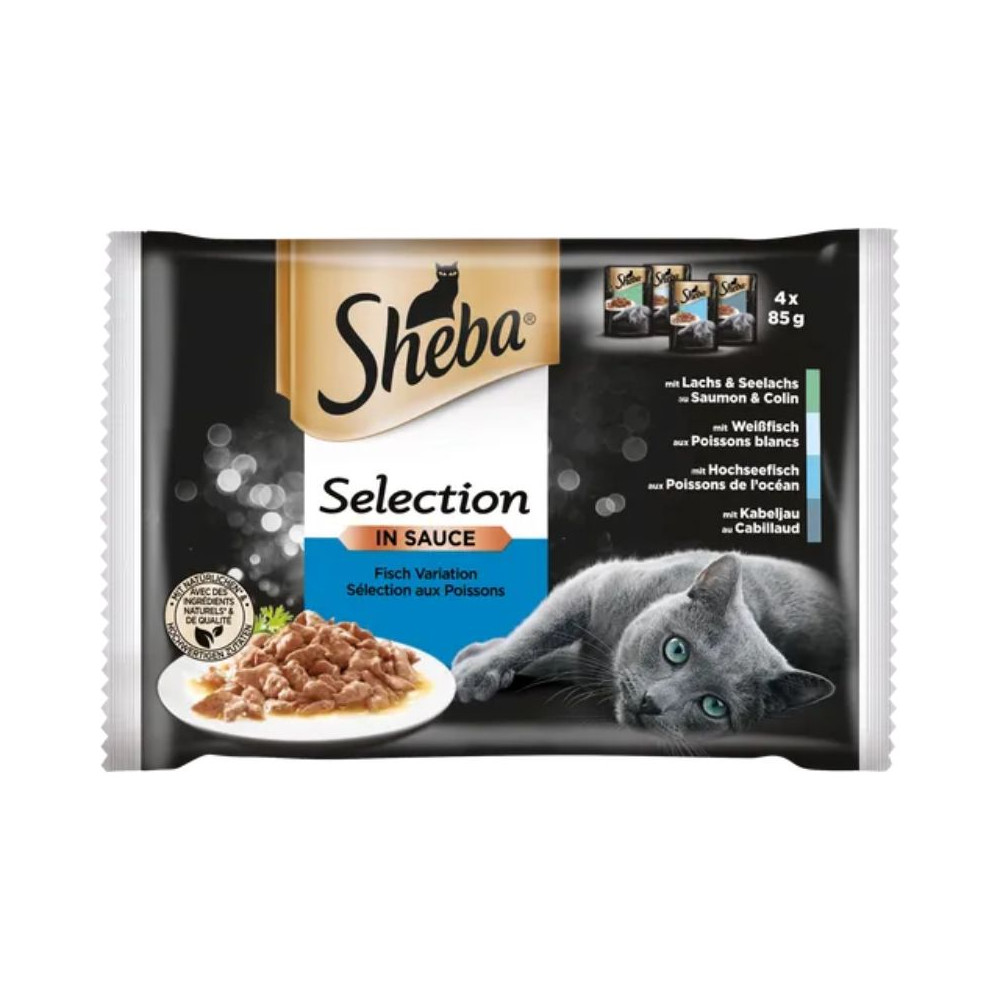 Sheba Selezione in Salsa Cat Adult - Selezione del Mare - 4 x 85 g