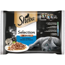 Sheba Selezione in Salsa Cat Adult - Selezione del Mare - 4 x 85 g
