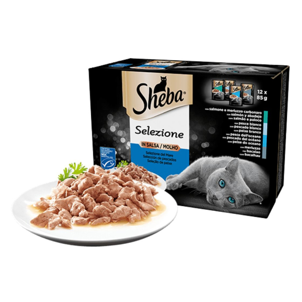 Sheba Selezione in Salsa Cat Adult - Selezione del Mare - 12 x 85 g