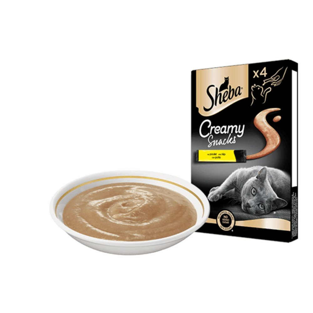 Sheba Creamy Snacks Cat Adult - Pollo - 4 x 12 g