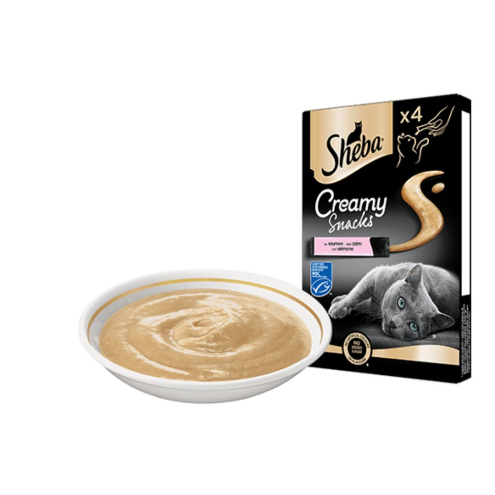 Sheba Creamy Snacks Cat Adult - Salmone - 4 x 12 g