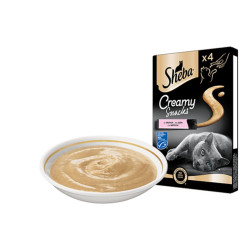 Sheba Creamy Snacks Cat Adult - Salmone - 4 x 12 g