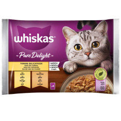 Whiskas Pure Delight Cat Adult - Tenere Delicatezze - 4 x 85 g
