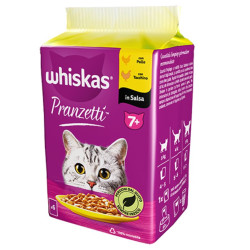 Whiskas Pranzetti Cat Senior - Carni Bianche in salsa - 6 x 50 g