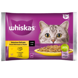 Whiskas Buste Cat Adult - Selezione Delicata - 4 x 85 g