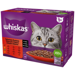 Whiskas Buste Cat Adult - Selezione Gustosa - 12 x 85 g
