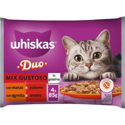 Whiskas Duo Cat Adult - Mix Gustoso - 4 x 85 g