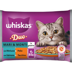 Whiskas Duo Cat Adult - Mari e Monti - 4 x 85 g