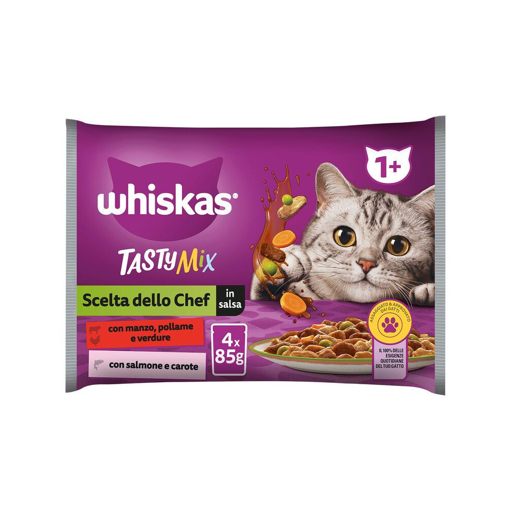 Whiskas Tasty Mix Cat Adult - Scelta dello Chef - 4 x 85 g