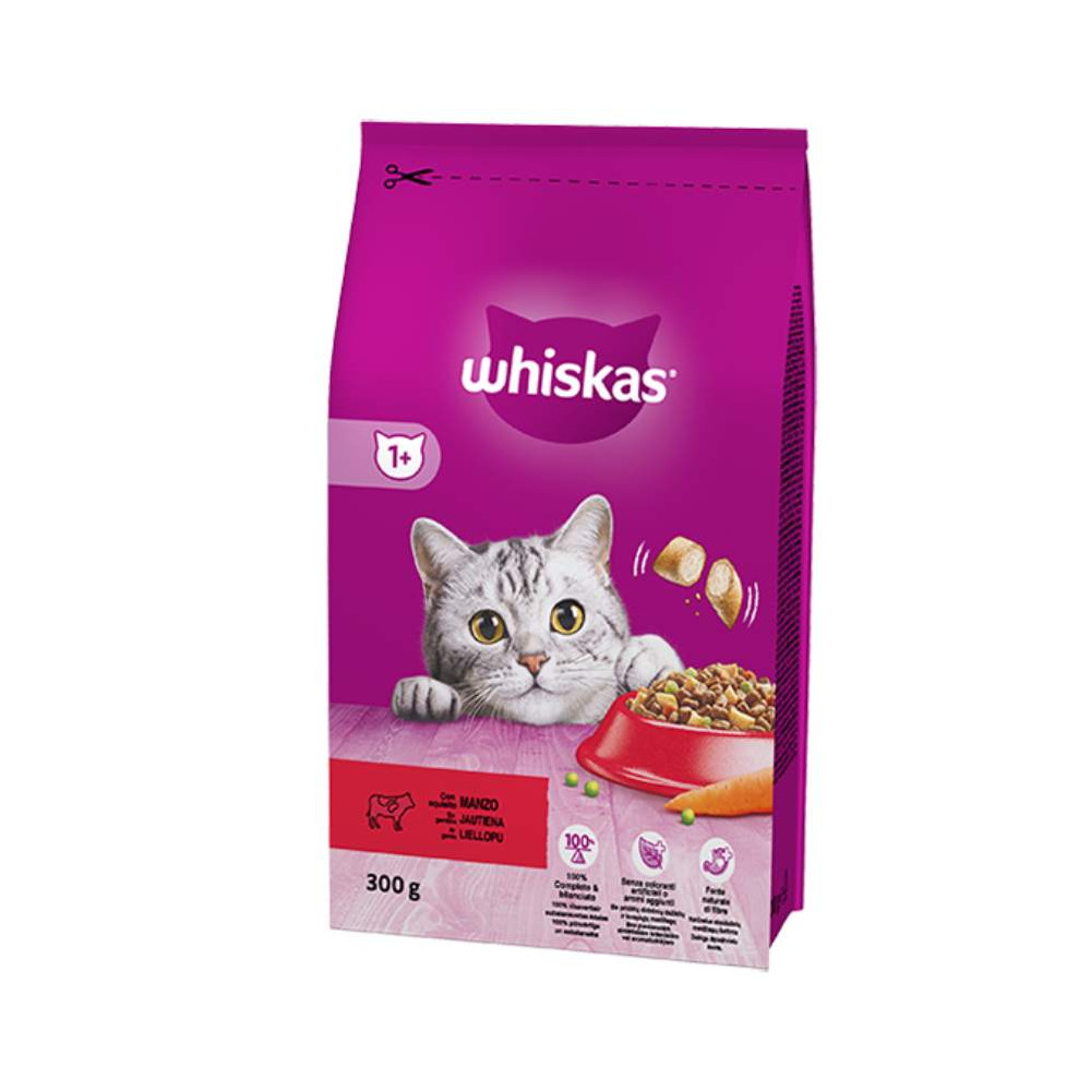 Whiskas Croccantini Cat Adult - Squisito Manzo - 300 g