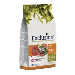 Exclusion Mediterraneo Noble Grain Puppy Large - Manzo - 12 kg