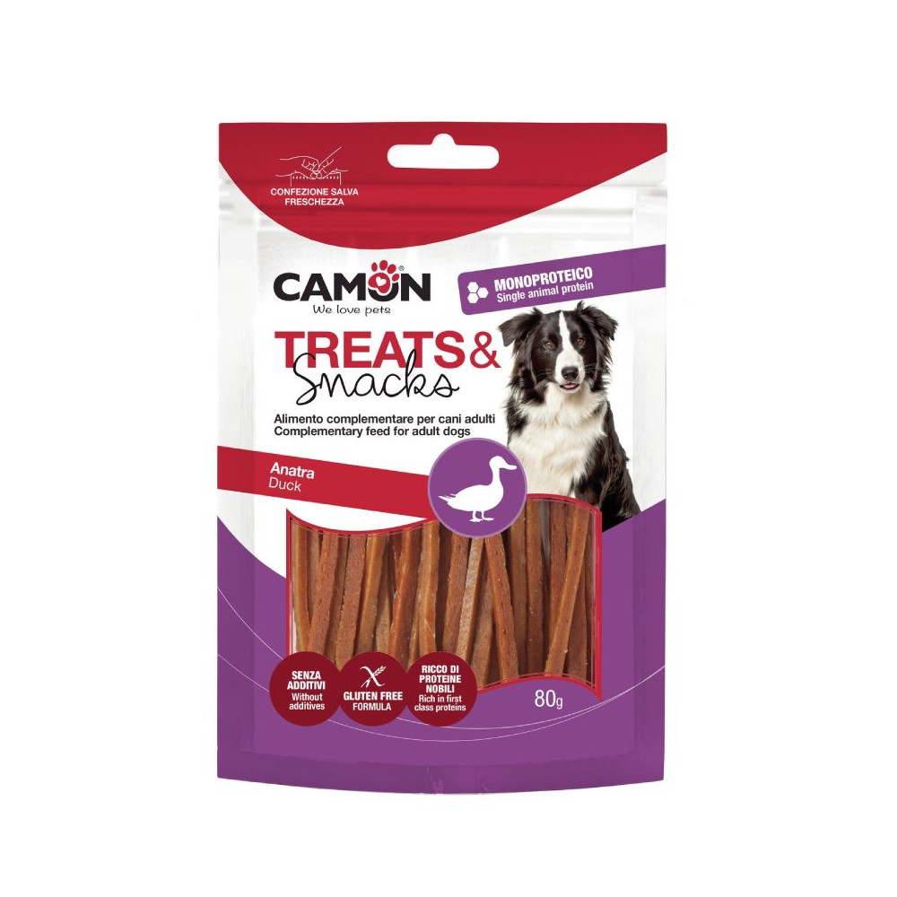 Camon Strips Dog Adult - Anatra - 80 g