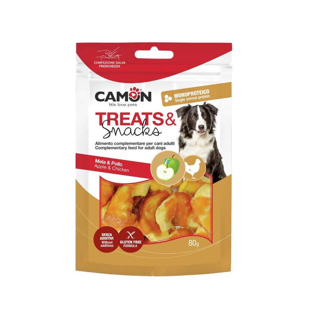 Camon Snack Dog Adult - Pollo e Mela - 80 g