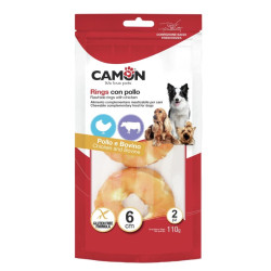 Camon Anelli Dog - Pelle Bovina con Pollo - 110 g