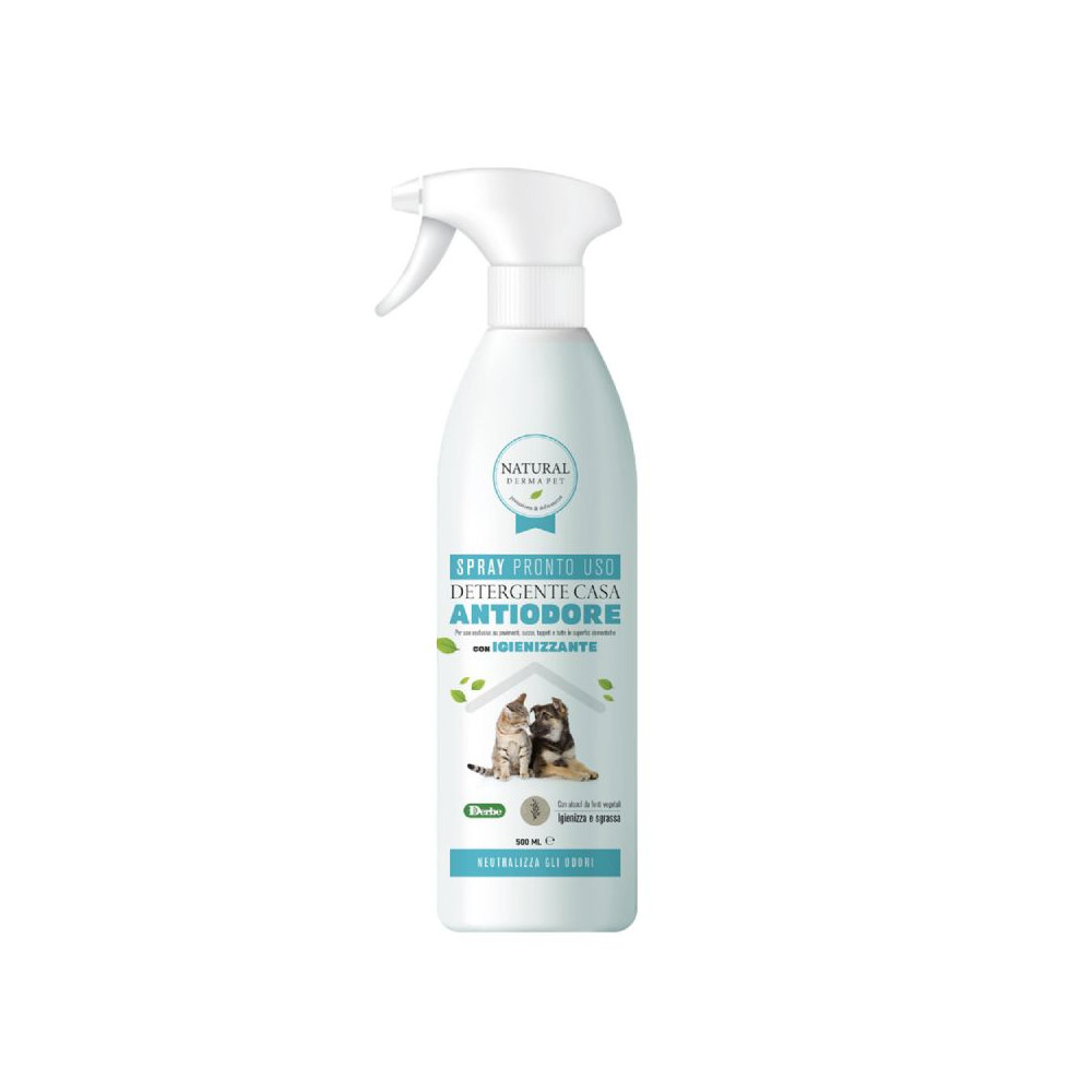 NATURAL DERMA PET DETERGENTE CASA ANTIODORE SPRAY formato da 500ml