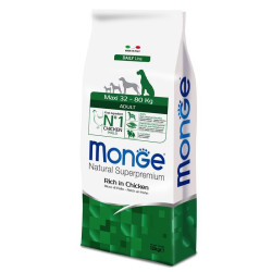 Monge Natural Superpremium Dog Adult Maxi - Ricco di Pollo - 12 kg