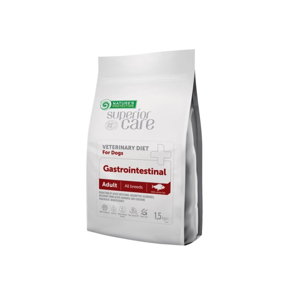 Nature's Protection Superior Care Veterinary Diet Gastrointestinal GF Dog Adult All Breeds - Pesce Bianco - 1,5 kg