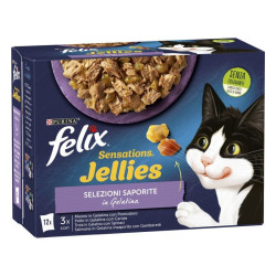 PURINA FELIX Sensation Jellies Selezioni Saporite confezione da 12 x 85g