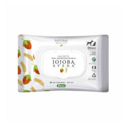 NATURAL DERMA PET SALVIETTE CANI E GATTI – JOJOBA E AVENA formato da 35 salviette