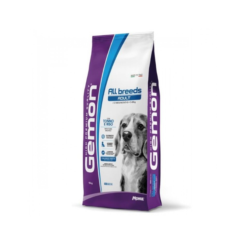 Gemon Dog Adult All Breeds - Tonno e Riso - 3 kg