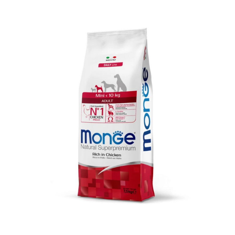 Monge Natural Superpremium Dog All Breeds Adult Monoprotein Pollo con Riso 7,5Kg
